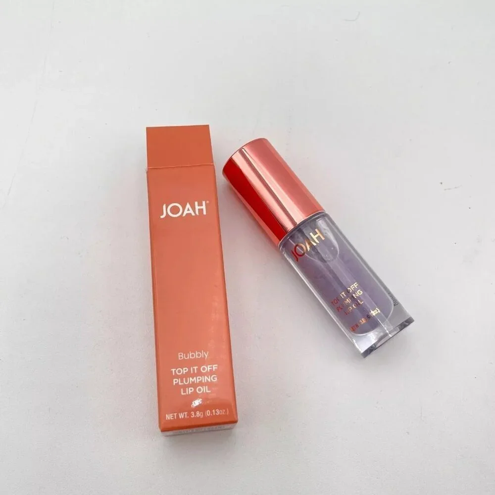 JOAH Top It Off Lip Plumping Oil 0.13 oz / 3.8 g Bubbly Gloss Beauty Makeup